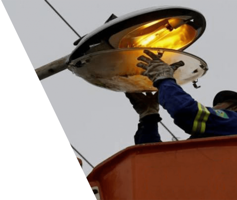 Atendimento de manutenção da iluminação pública